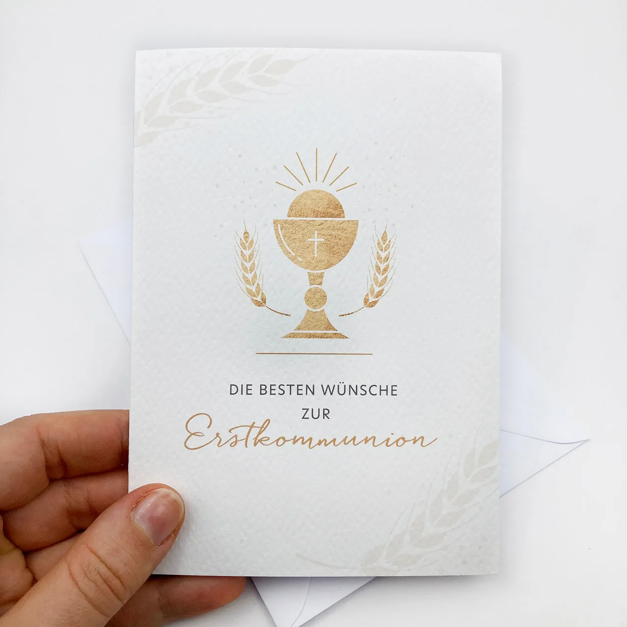 Scheichelbauer Glückwunschkarte Kommunion Kelch DIN A6