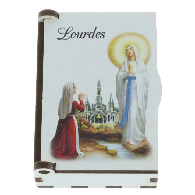Palais du Rosaire Rosenkranz-Box Erscheinung Lourdes Holz