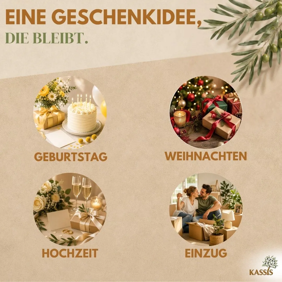 Kassis Geschenkartikel Schalenset Holzschalen Olivenholz stapelbar