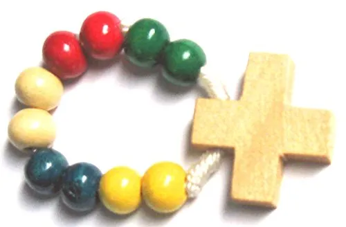 KVN MaMeMi Missions-Fingerrosenkranz Holz