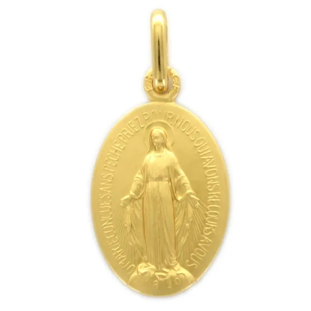 Palais du Rosaire Wundertätige Medaille vergoldet 15 mm