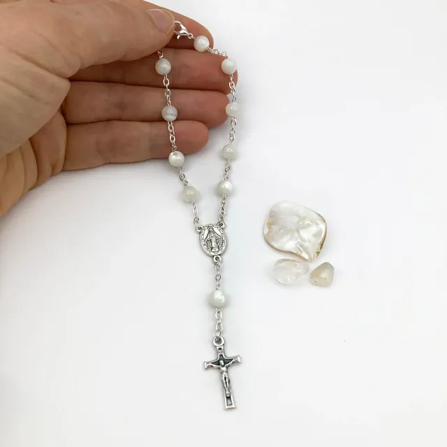 Rosenkränze Scheichelbauer kurzer Perlmutt-Rosenkranz