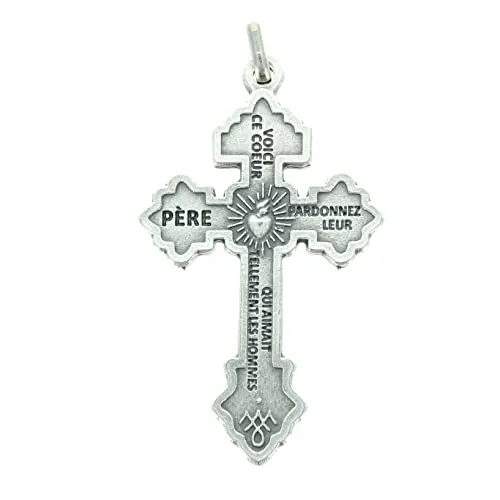 Palais du Rosaire Kreuz der Vergebung Metallkreuz 5 cm