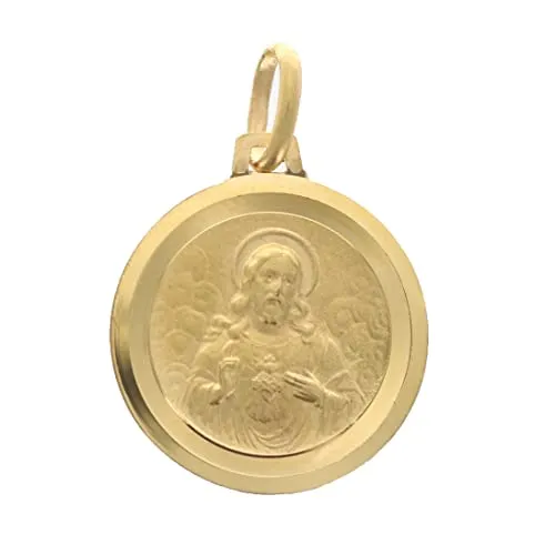 Palais du Rosaire Christus Medaille vergoldet 16 mm