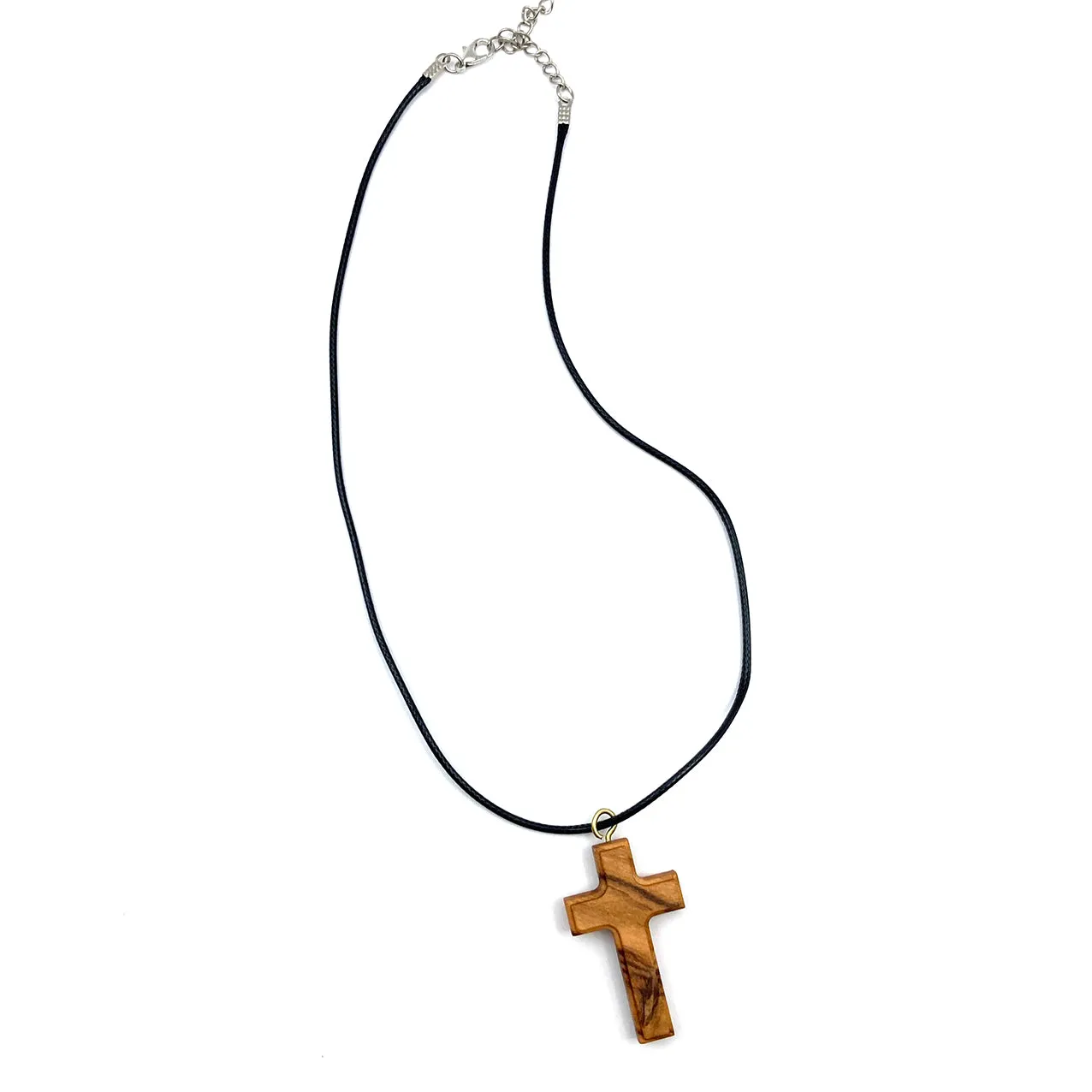 Scheichelbauer Olivenholz-Kreuz Halskette 42 cm