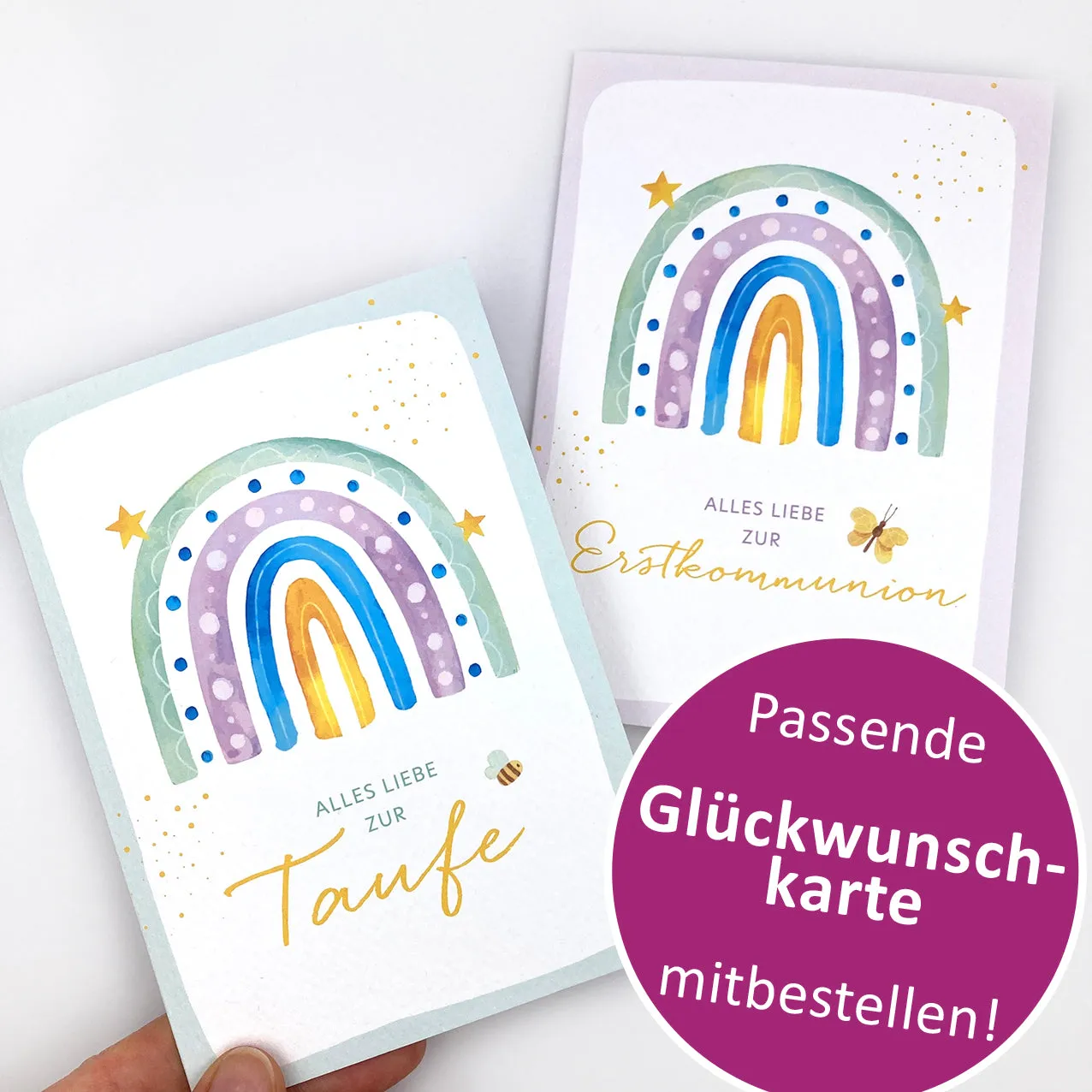 Scheichelbauer Regenbogen Schmuckdose Rosenkranz Ø 7 cm