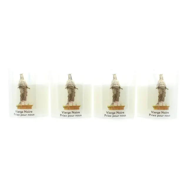 Palais du Rosaire Votivkerze 4er-Set Pflanzenwachs