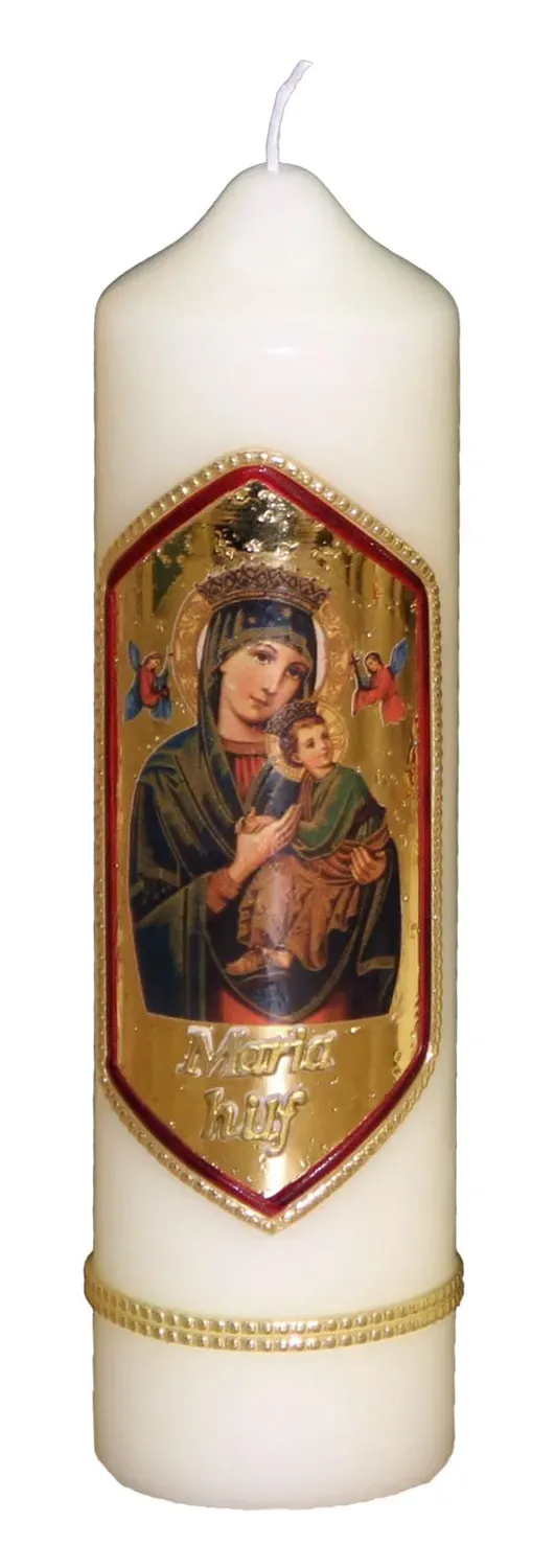 KVN Marienkerze Muttergottes mit Kind 220x60 mm