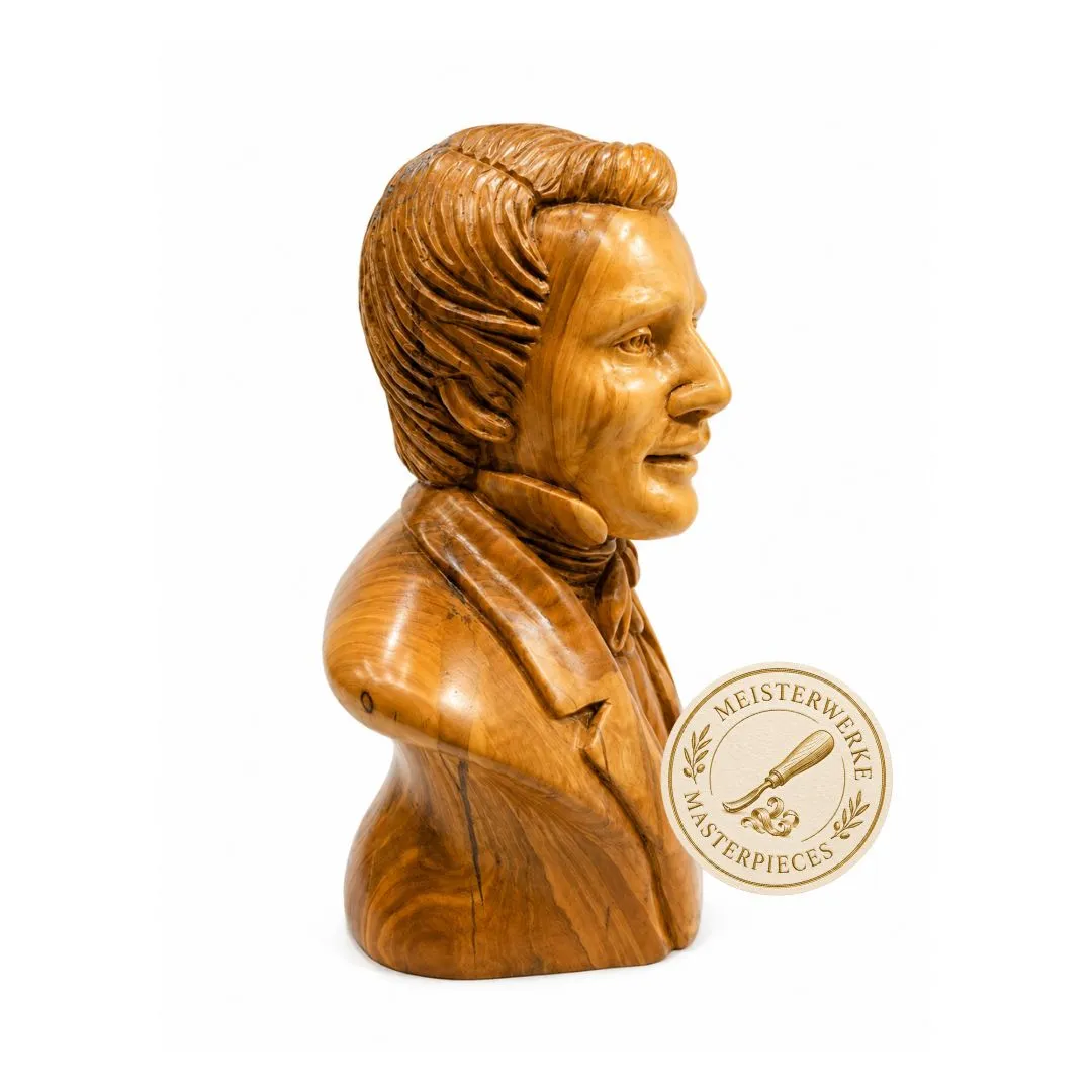 Kassis Geschenkartikel Joseph Smith Büste Olivenholz Bethlehem
