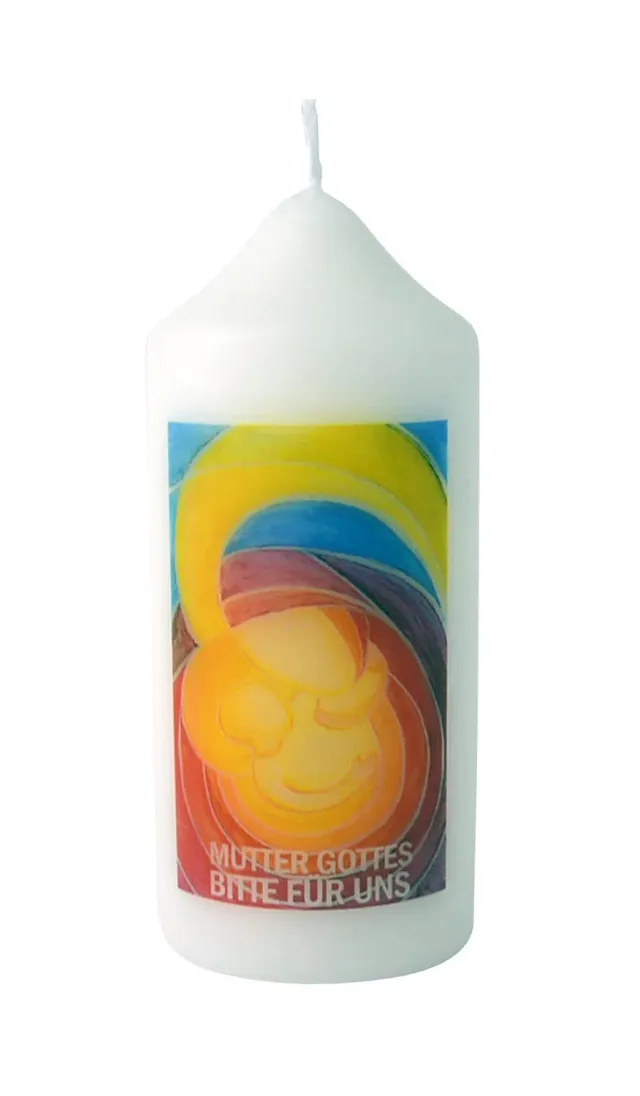 KVN Tisch-Kerze Mutter Gottes bitte für uns 120 x 50 mm