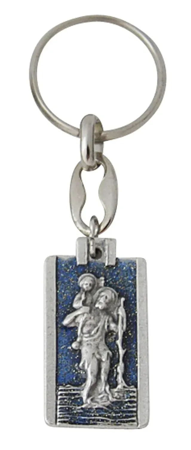 KVN Schlüsselanhänger Christophorus blau