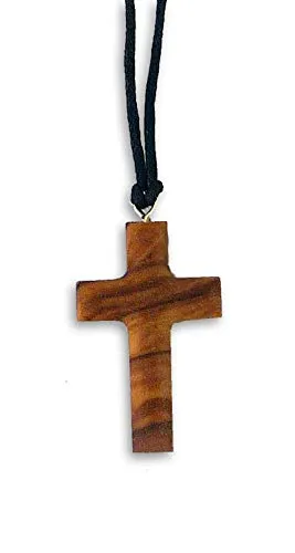 KVN MaMeMi Olivenholz Kreuz zum Aufhängen, 3 x 2 cm, mit Band