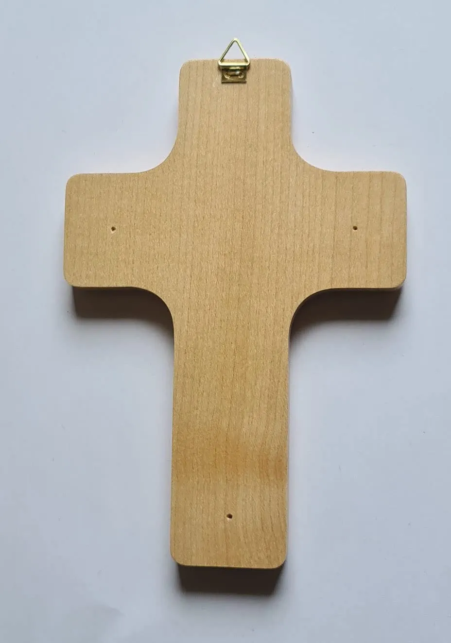 KVN Holzkreuz 16x11cm Buche mit Öse zum Aufhängen