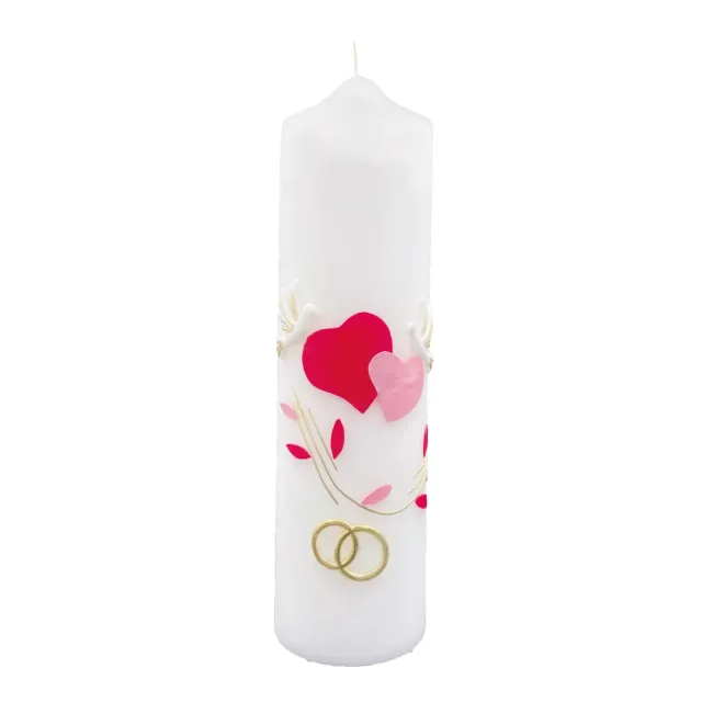 CERION H 05 Hochzeitskerze 265x80 mm handverziert