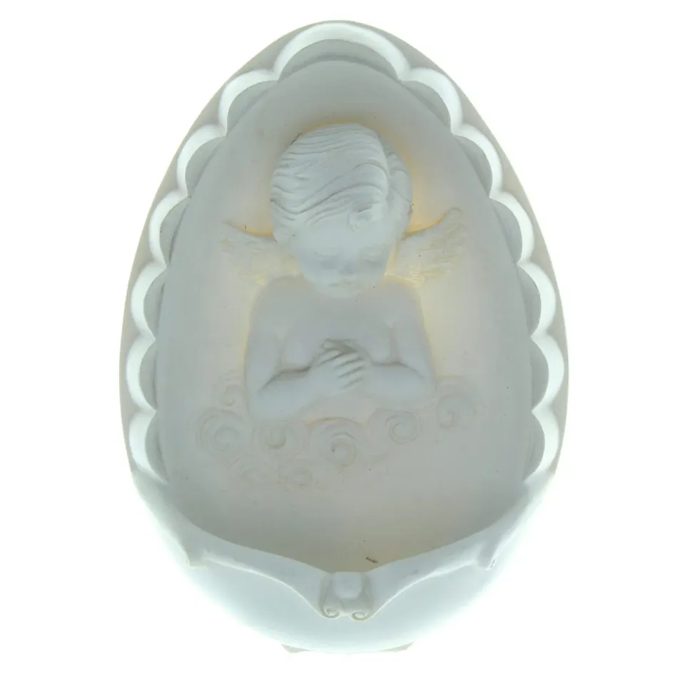 Palais du Rosaire Engel Weizenbaum weiß 17 x 11 cm