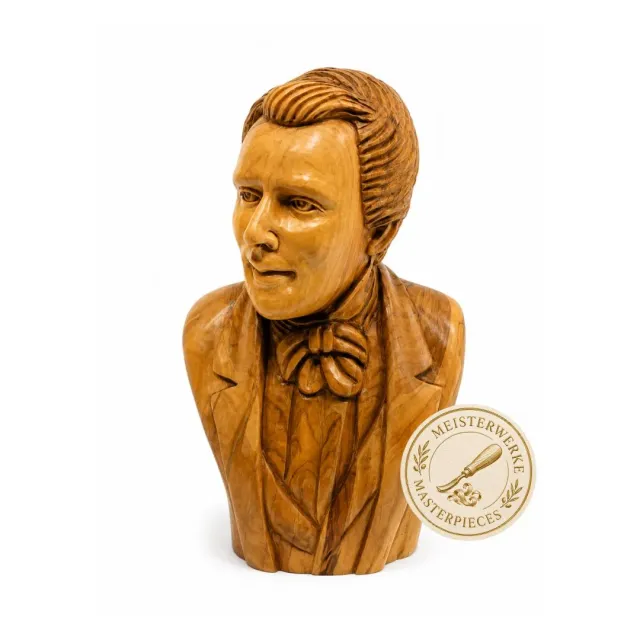 Kassis Geschenkartikel Joseph Smith Büste Olivenholz Bethlehem