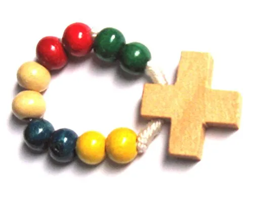 KVN MaMeMi Missions-Fingerrosenkranz Holz