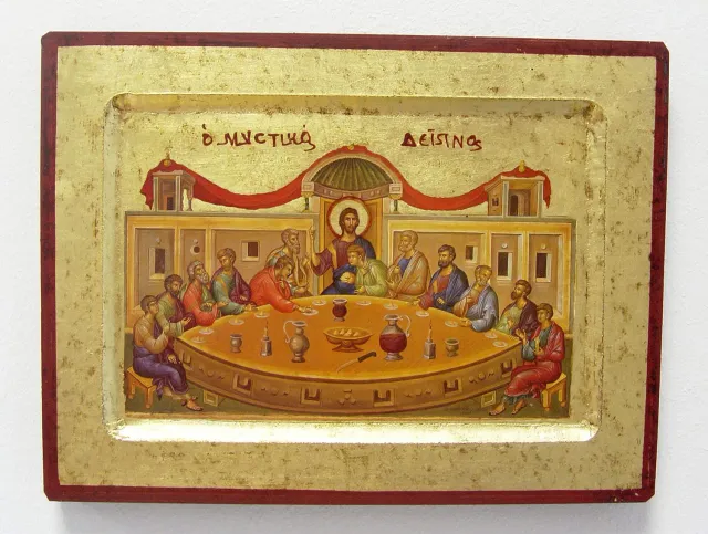 KVN Griechische Ikone 24 x 19 cm auf Holz