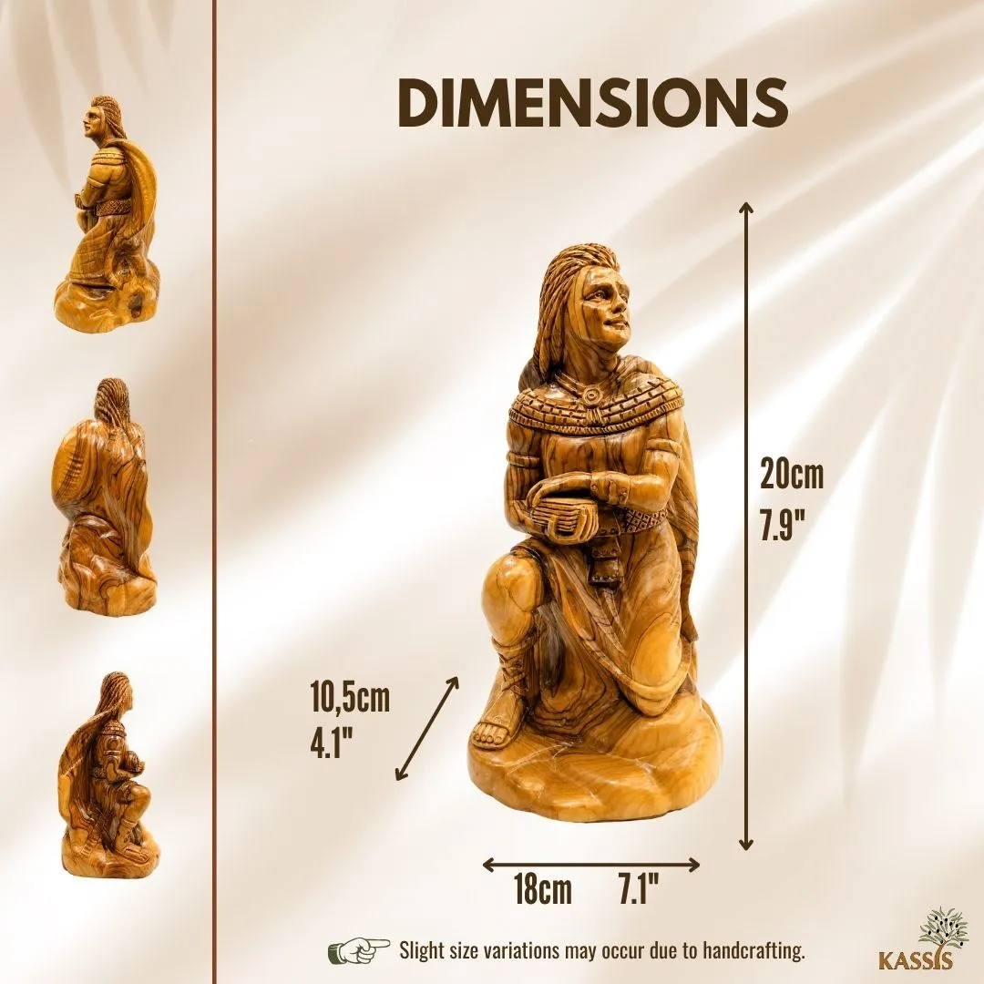 Kassis Geschenkartikel Nephi Son of Lehi Skulptur Olivenholz