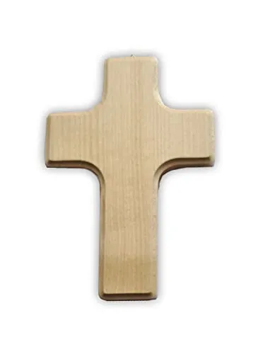 KVN Holzkreuz 16x11cm Buche mit Öse zum Aufhängen