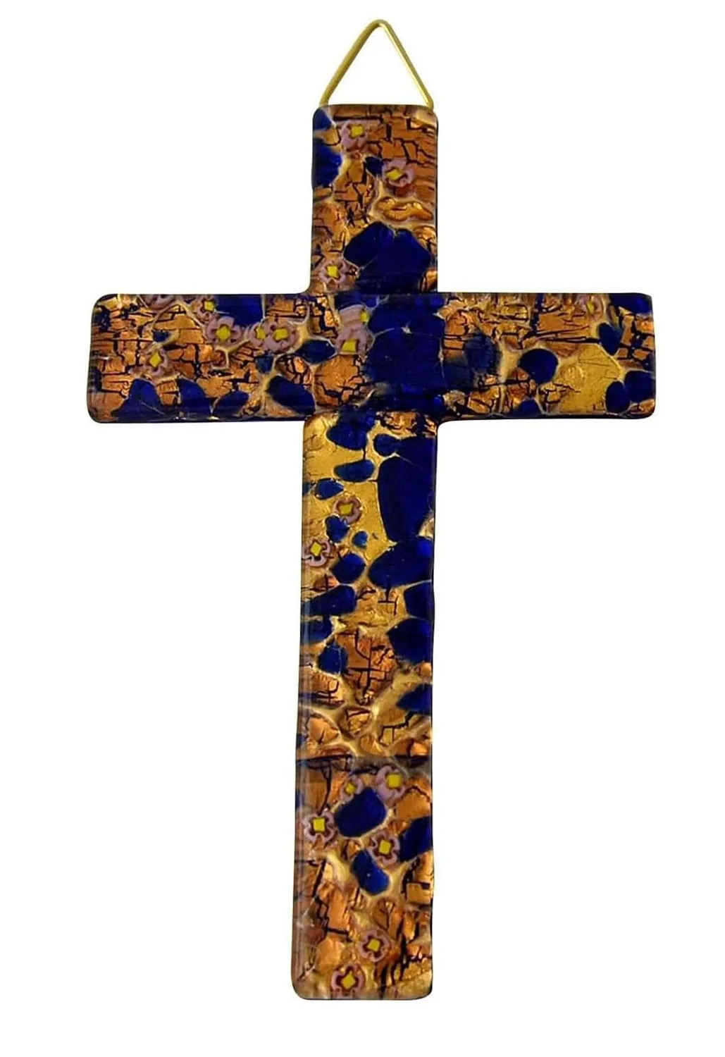 KVN Kreuz Murano-Glas 14,5x9 cm