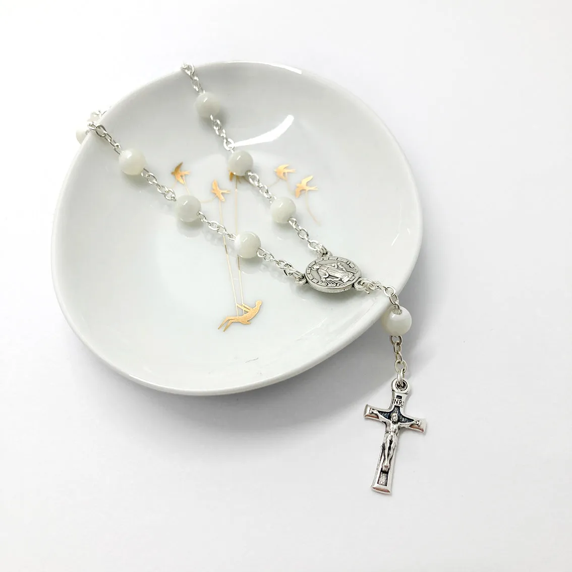 Rosenkränze Scheichelbauer kurzer Perlmutt-Rosenkranz
