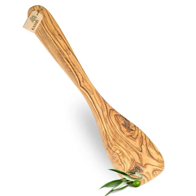 Kassis Geschenkartikel Bratwender aus Olivenholz für beschichtete Pfannen