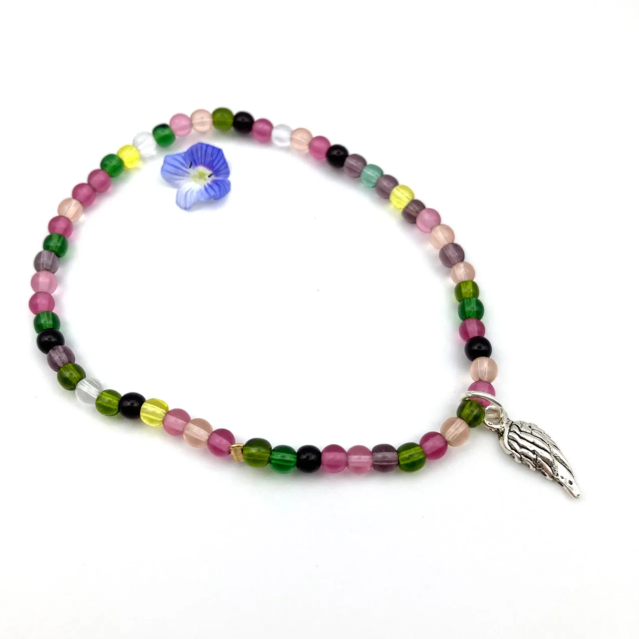 Rosenkranz-shop Kinderarmband Glasperlen bunt 16,5 cm