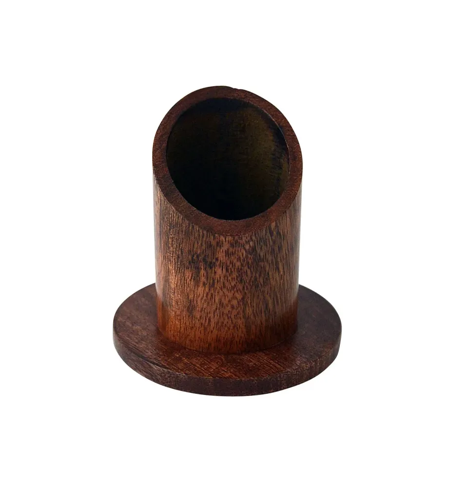 KVN Kerzenständer Mango-Holz dunkel für 4-cm-Kerzen