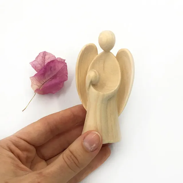 Rosenkränze Scheichelbauer Engel mit Mädchen Holzengel