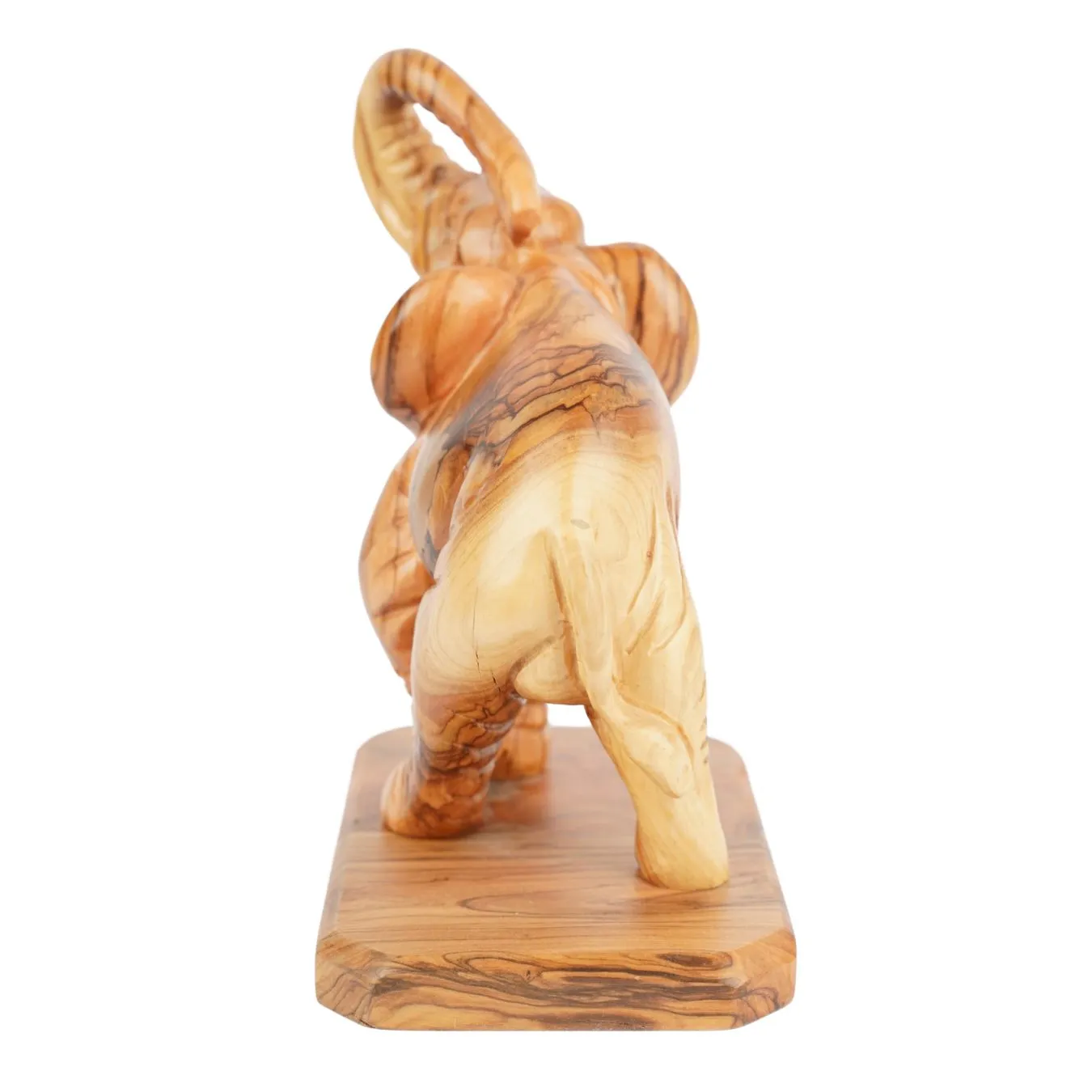 Kassis Elefant Holzskulptur 20 cm Olivenholz Bethlehem