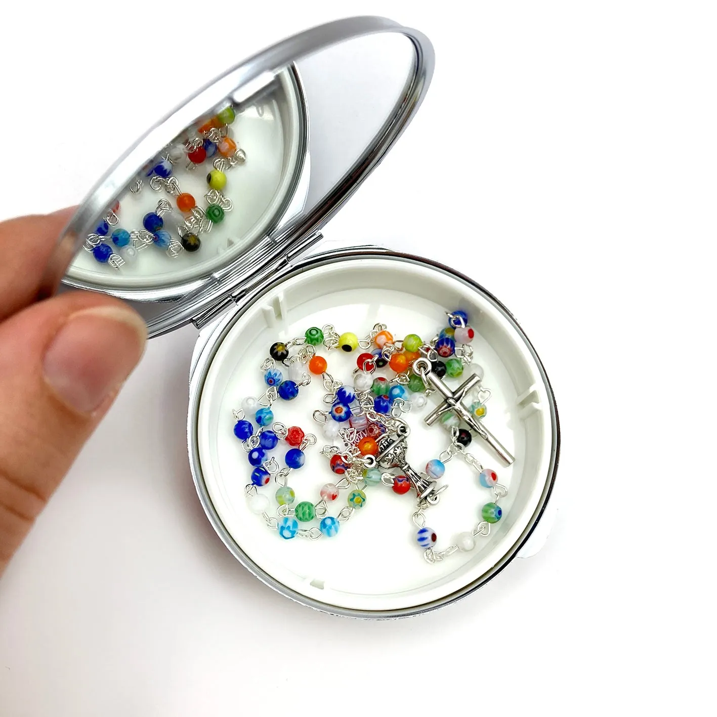 Scheichelbauer Murano Rosenkranz bunt Glas