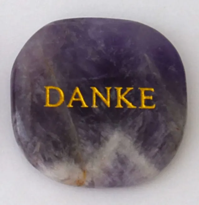 KVN Handschmeichler Amethyst „Danke“ ca. 4 cm