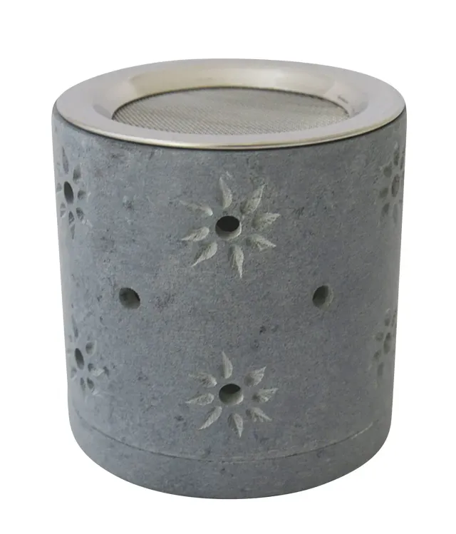 KVN Räuchergefäß Speckstein grau 8 cm
