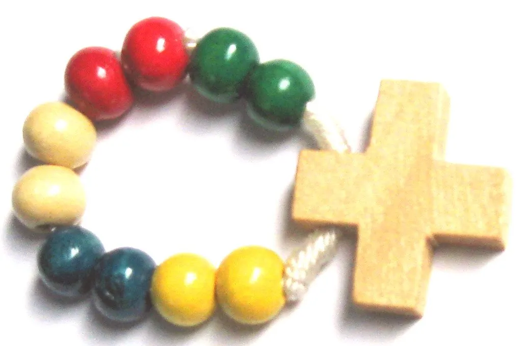 KVN MaMeMi Missions-Fingerrosenkranz Holz