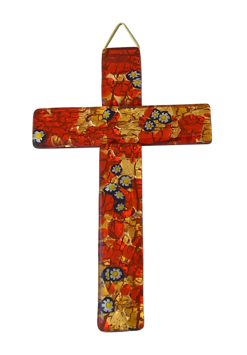KVN Kreuz Murano-Glas 14,5x9 cm