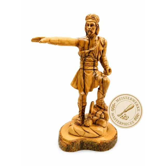 Kassis Captain Moroni Statue Olivenholz Figur Bethlehem