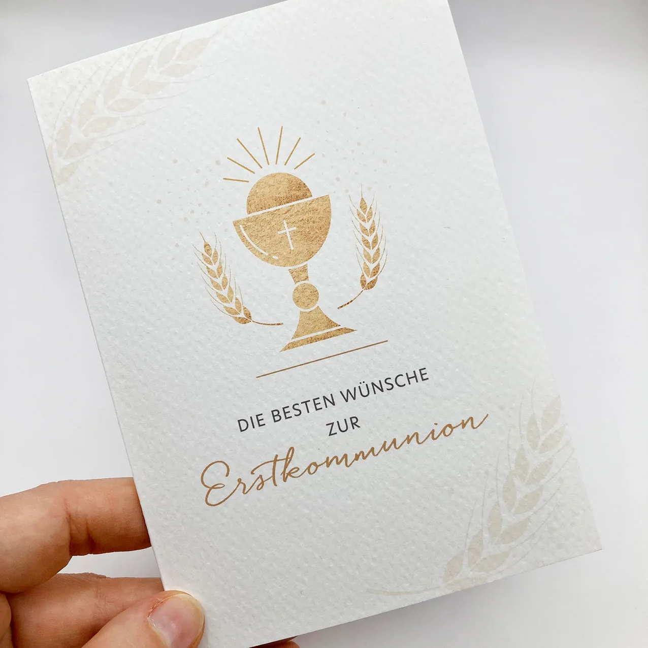 Scheichelbauer Glückwunschkarte Kommunion Kelch DIN A6