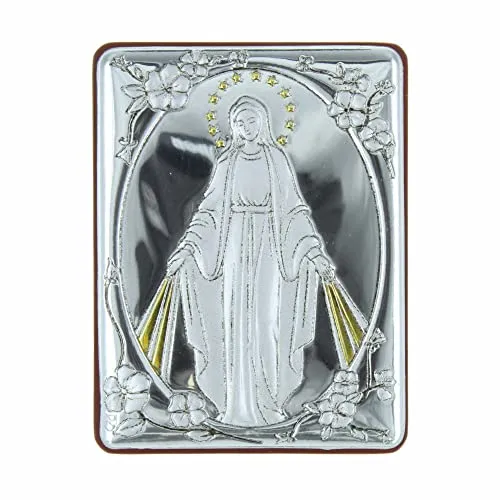 Palais du Rosaire Rahmen Wundertätige Jungfrau 5x6,5 cm Holz