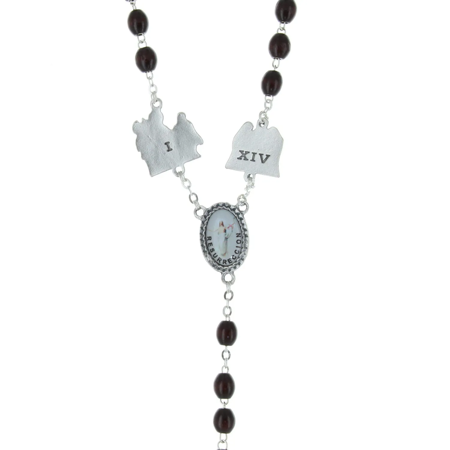 Palais du Rosaire Kreuzweg Rosenkranz Holz