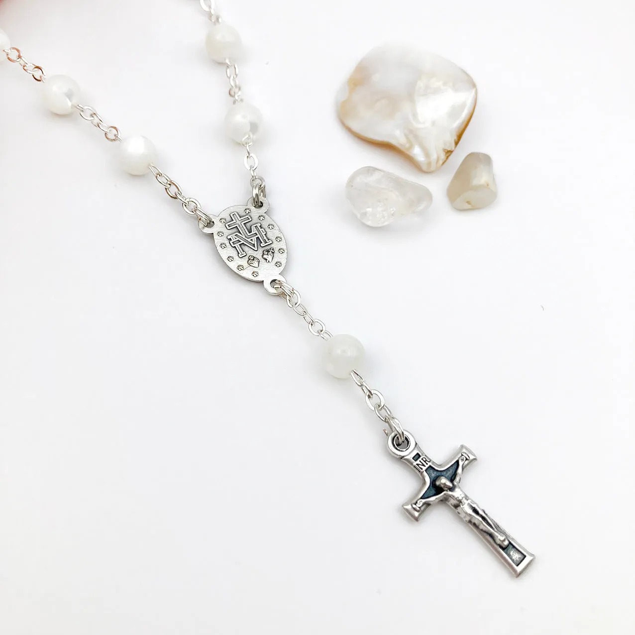 Rosenkränze Scheichelbauer kurzer Perlmutt-Rosenkranz
