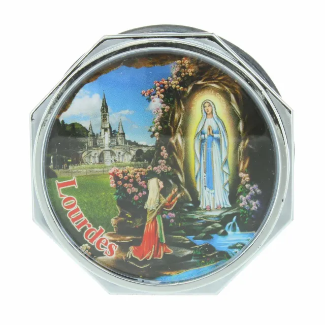 Palais du Rosaire Rosenkranz-Box Barmherziger Jesus versilbert
