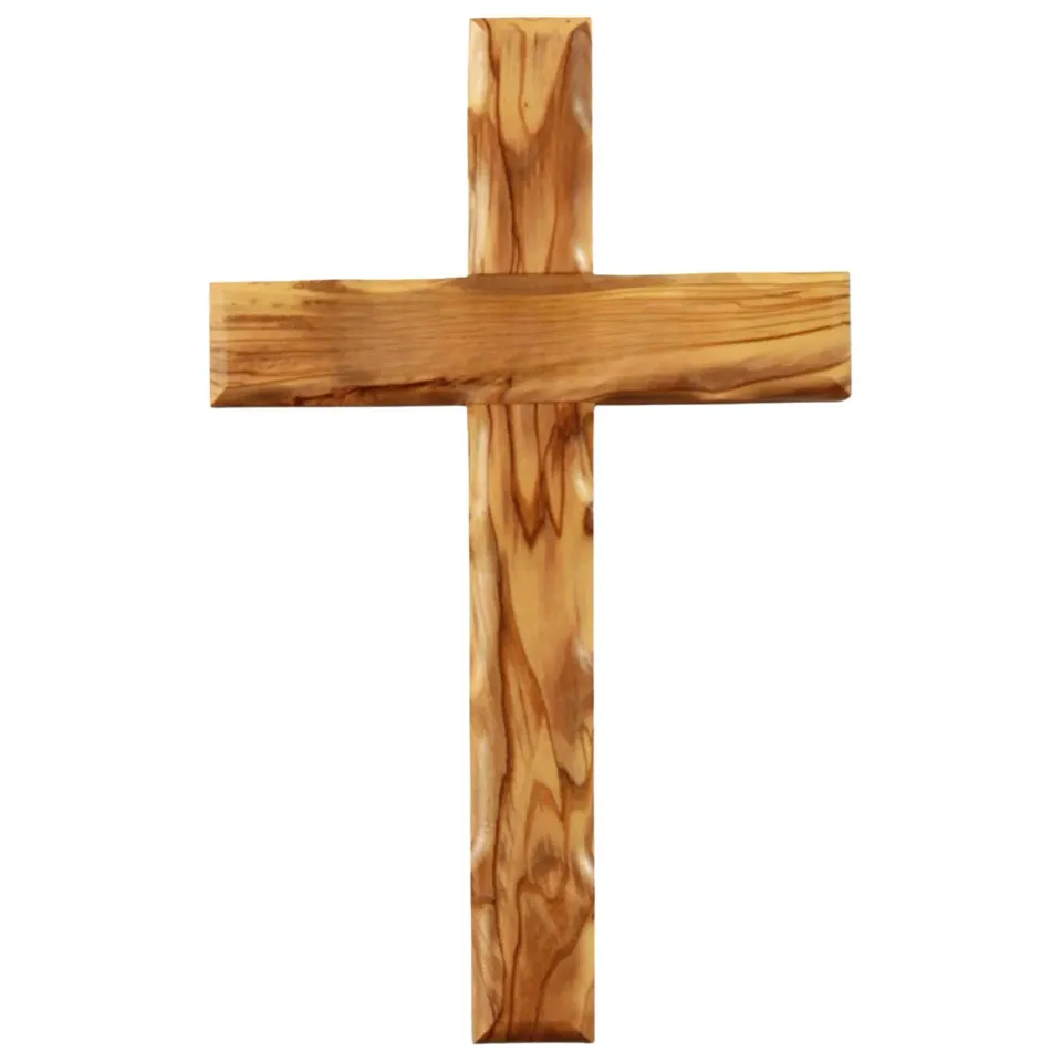 Kassis Kreuz Gewellt Olivenholz Wandkreuz Geburt