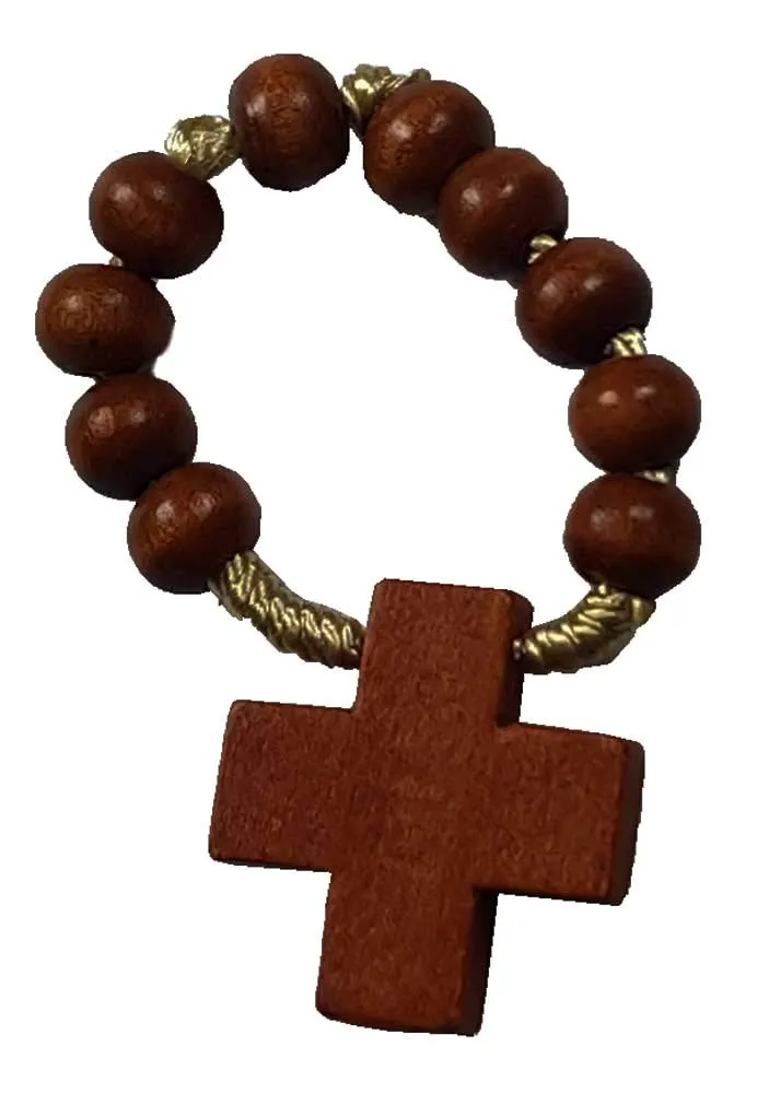 KVN Fingerrosenkranz Holzperlen