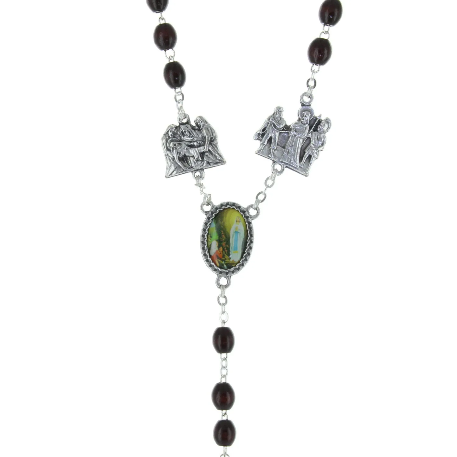 Palais du Rosaire Kreuzweg Rosenkranz Holz