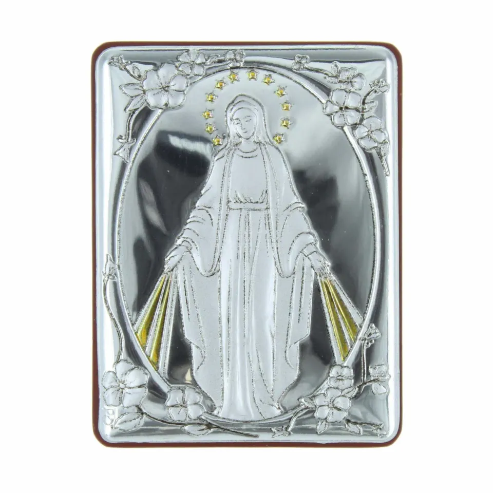 Palais du Rosaire Rahmen Wundertätige Jungfrau 5x6,5 cm Holz