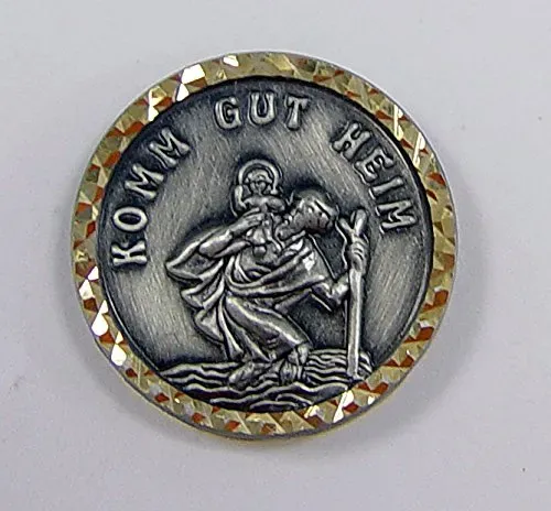 KVN MaMeMi Christophorus Autohaftplakette, 2 cm, Magnet