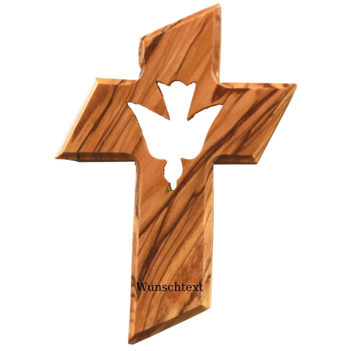 Kassis Geschenkartikel Kreuz Olivenholz 13x9 cm Taufe