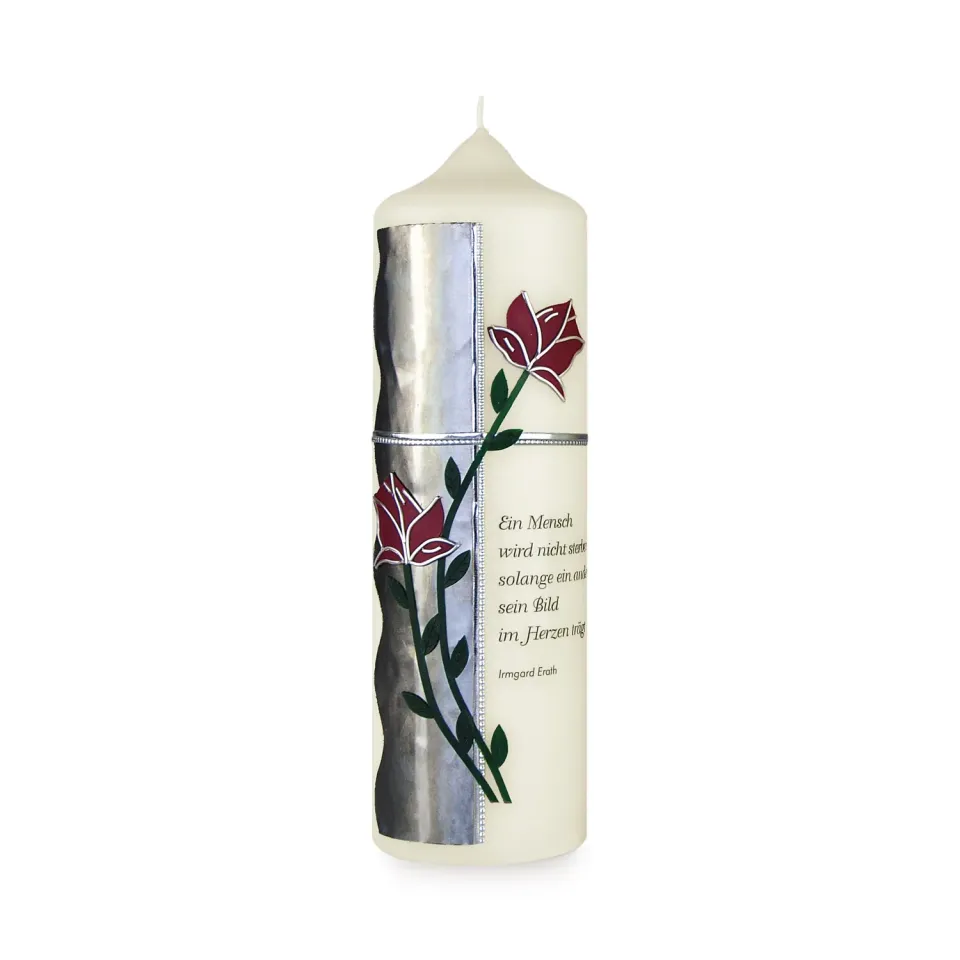 CERION SK 142 Sterbekerze 265x80 mm handverziert
