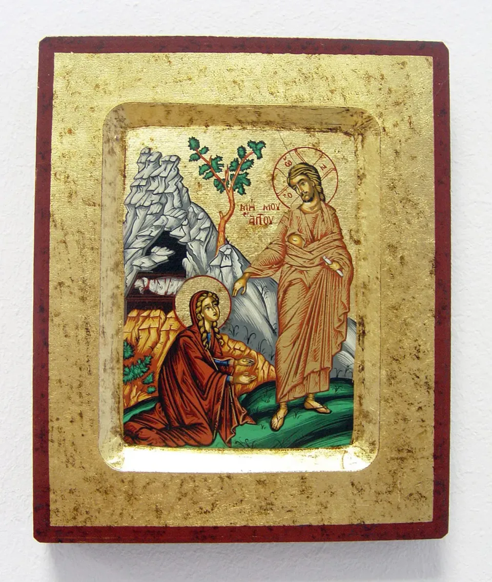 KVN Siebdruck-Ikone 16x13 cm Christus Maria Magdalena